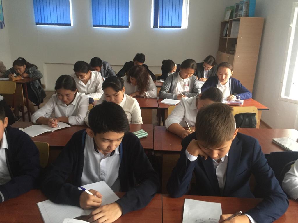 «Жібек жолы мектеп-лицейі» КММ  «Астана – бейбітшілік бесігі» атты тақырыпта жалпықазақстандық ашық диктанты өтті.