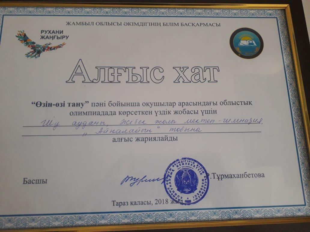 Отбасын қадірлеу. Ашық сабақ.