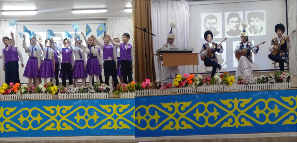 «Елімнің бақытын тербеткен Тәуелсіздік»  тақырыбында Тәуелсіздік күніне арналған «Болашақ» шаңырағының  ұйымдастыруымен мерекелік кештің өту барысы.