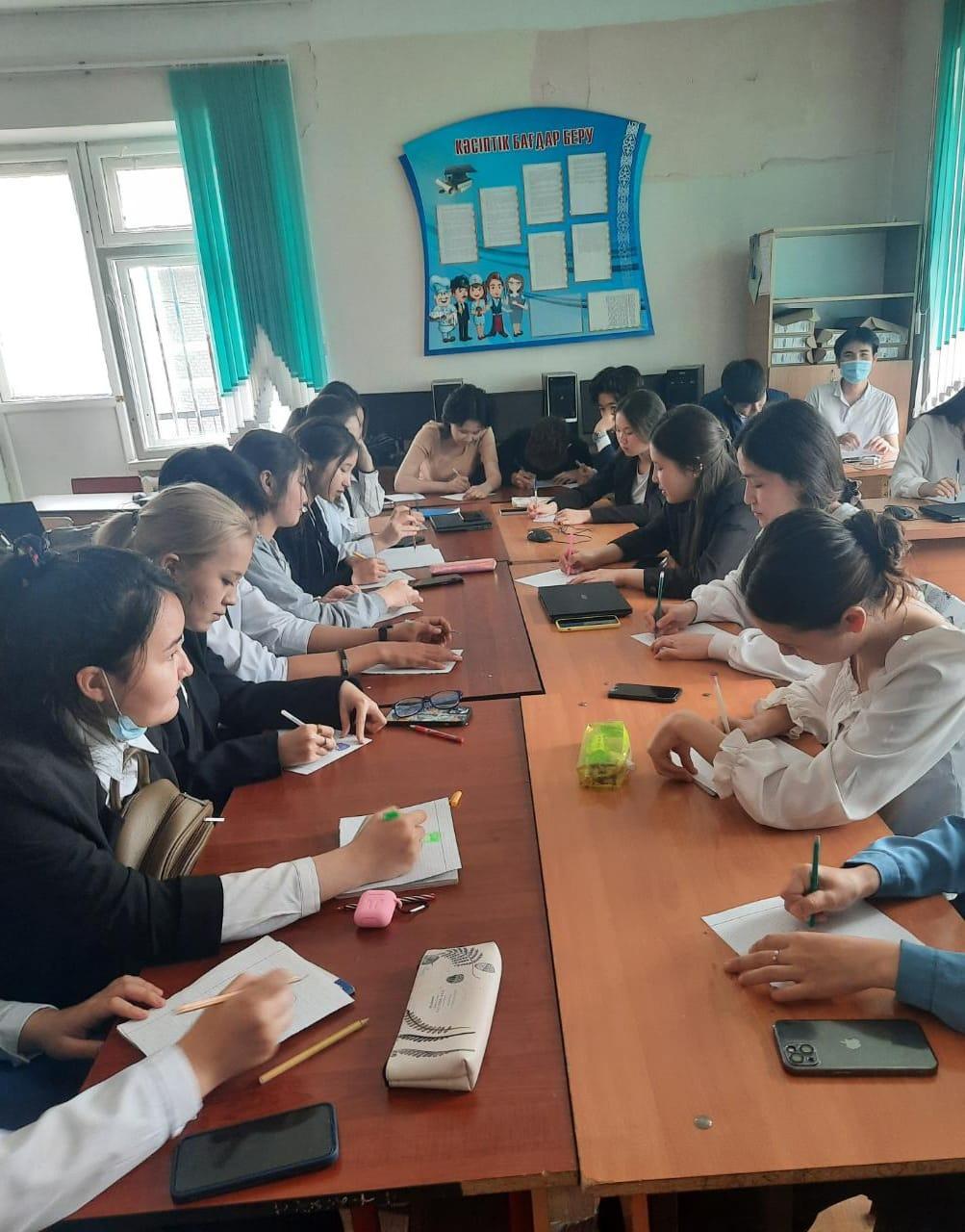 "Бойдағы қорқынышты төмендету" атты психологиялық тренинг